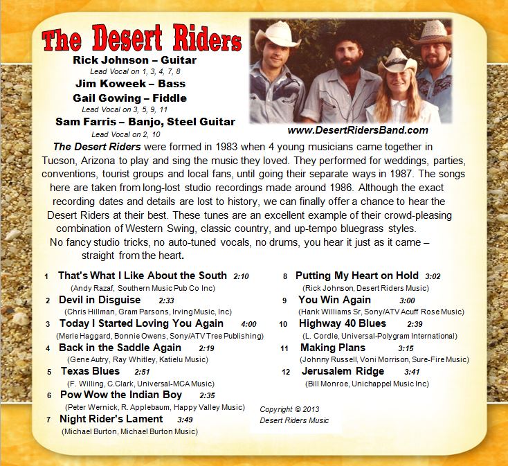 The Desert Riders - Only 30 Years Late